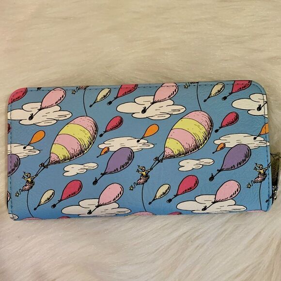 Loungefly Dr. Seuss Oh the Places You’ll Go Mini Backpack & Wallet NWT - Picture 11 of 12